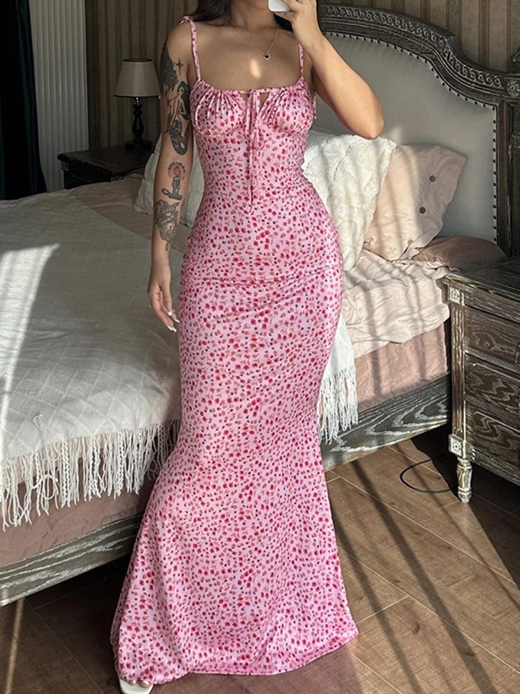 Long elegant floral