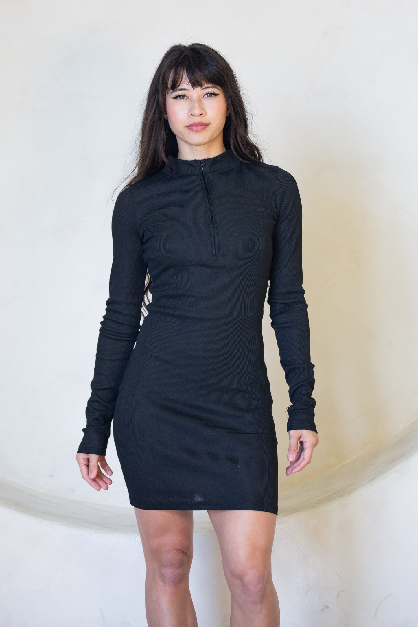 Long Sleeve Slim Rib Knitted
