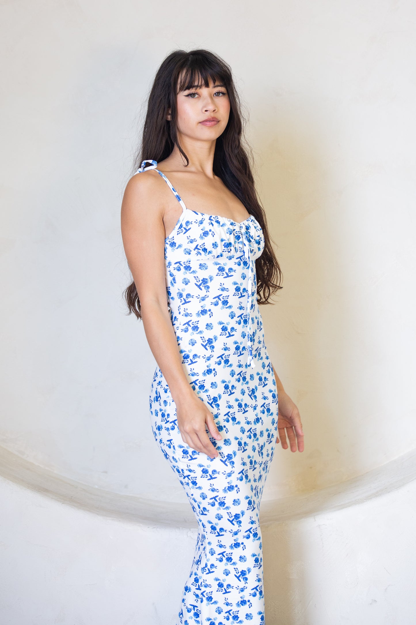 Long elegant floral