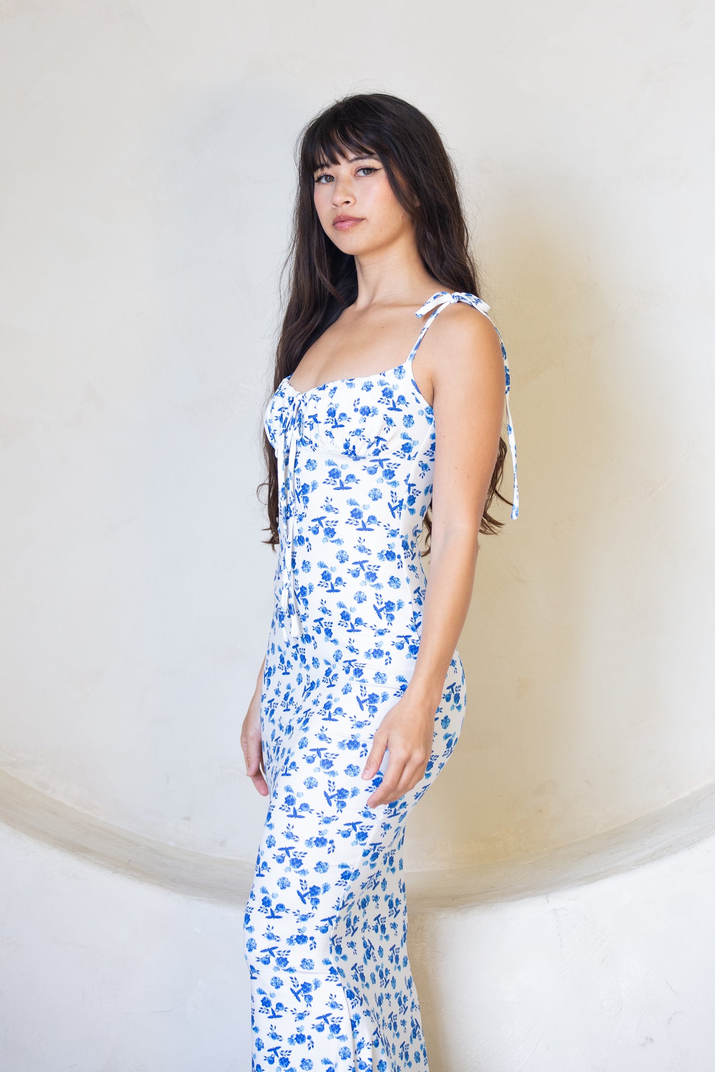 Long elegant floral