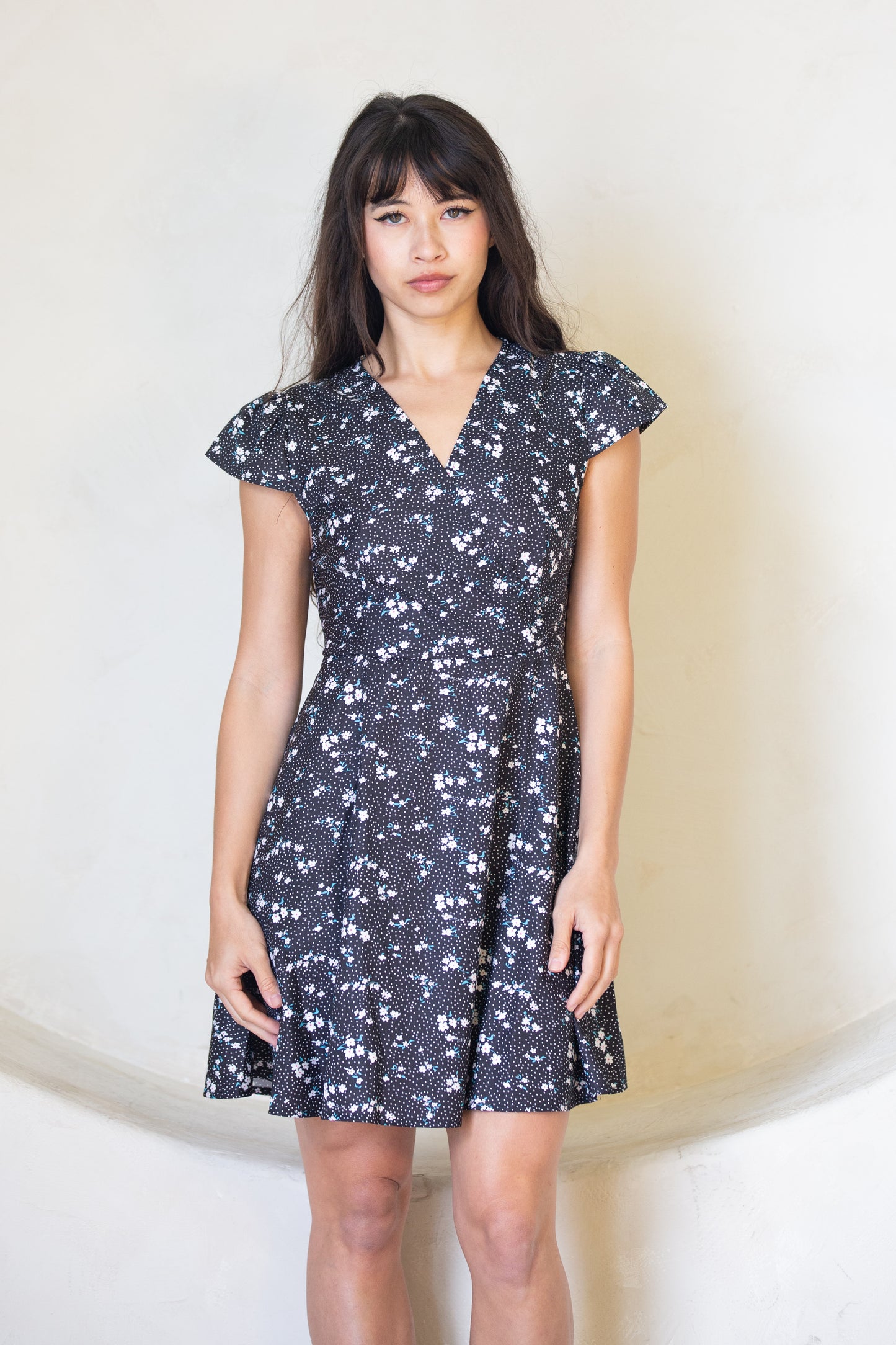 Floral Wrap Summer Dress