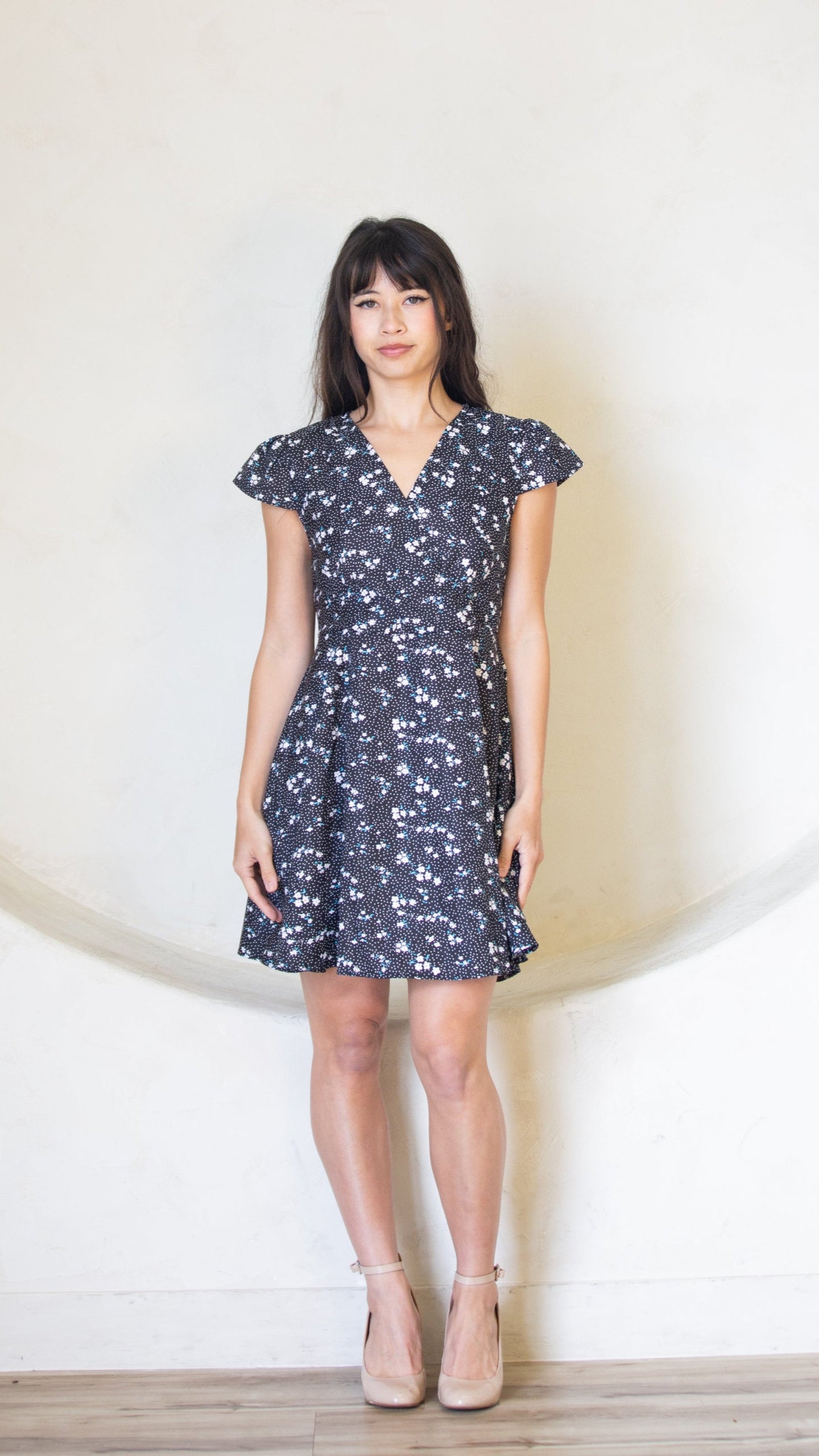 Floral Wrap Summer Dress