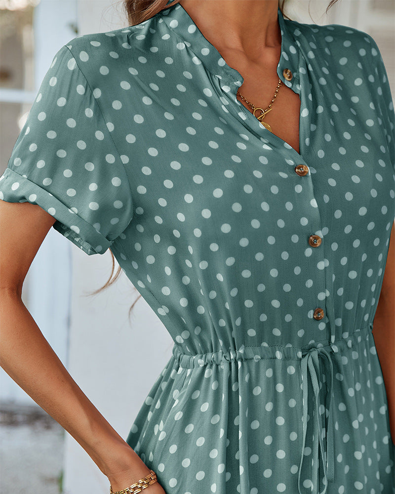 Polka Dot Long Summer Dress