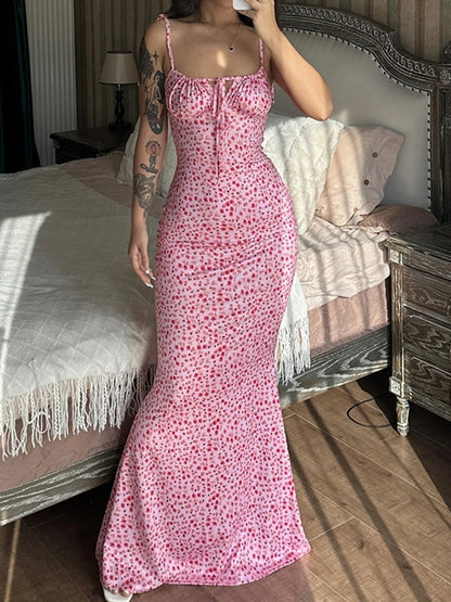 Long elegant floral