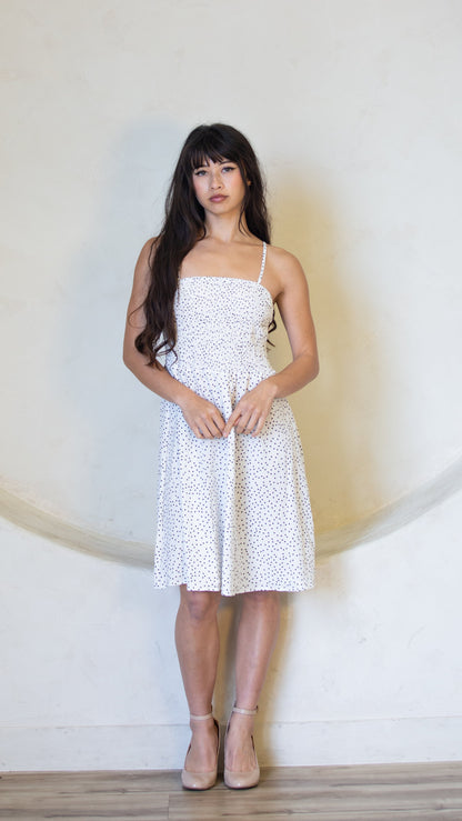 Spring French Print Dress