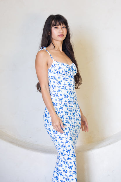 Long elegant floral