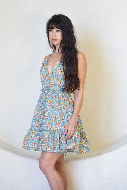 Backless Lace Up Summer Dress