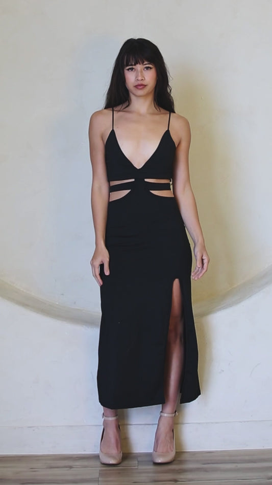 V Neck Cut Out Long Side