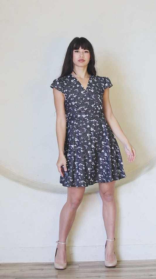 Floral Wrap Summer Dress