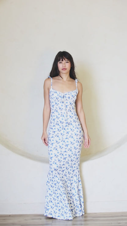 Long elegant floral
